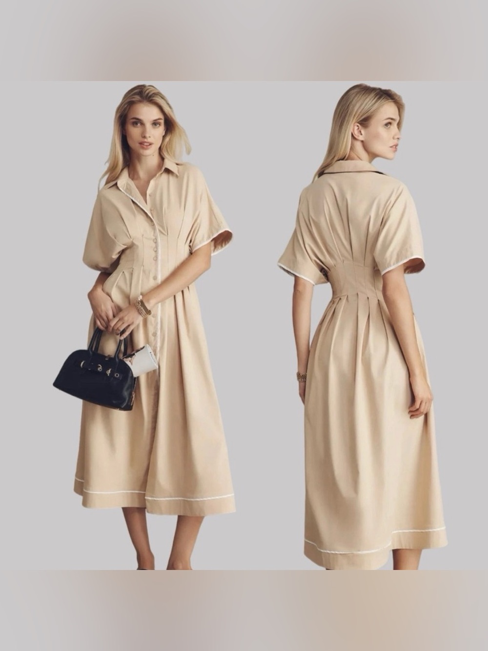 Anthropologie Exquise Tobie Shirt Dress Size M